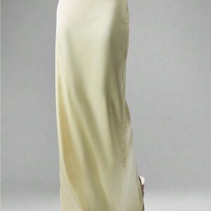 Missguided + Pale Lemon Bias Slip Maxi Skirt
